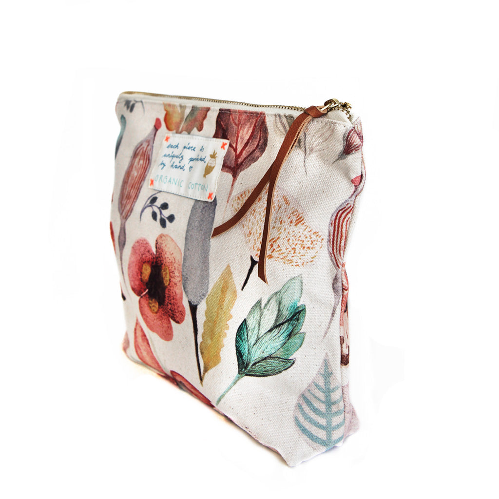 *My Secret Garden* Organic Cotton Pouch - Lili Pepper