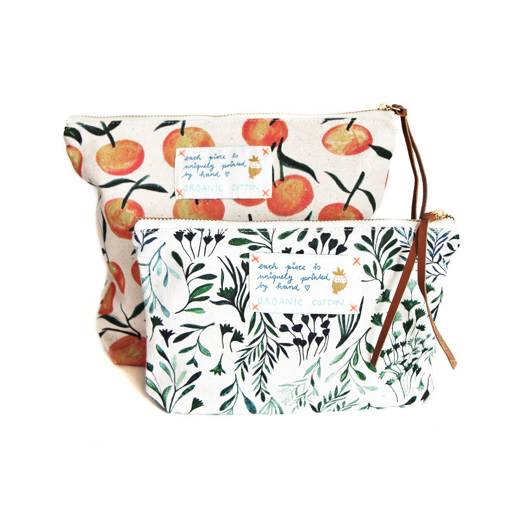 *My Clementine* Organic Cotton Pouch - Lili Pepper